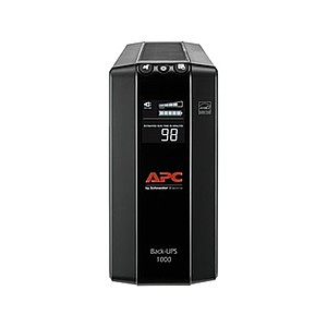 APC Back-UPS Pro 1000 VA UPS, 8-Outlets, Black (BX1000M-LM60) @Staples $90