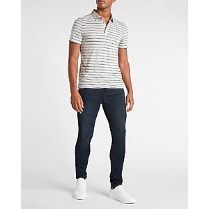 Express.com: Extra 60% Off Clearance Styles: Men's Striped Slub Polo $12 & More + Free Store Pickup