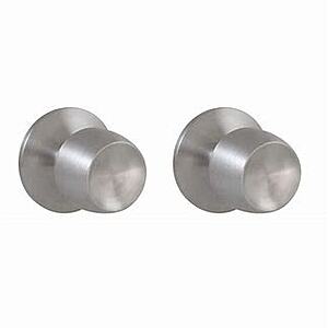 2-Pack Defiant Brandywine Stainless Steel Door Knob Sets: Bed/Bath or Closet $7 + Free Shipping