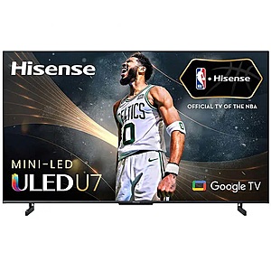 65" Hisense U7K Series 4K UHD Mini-LED QLED HDR Google Smart TV $698 + Free Shipping