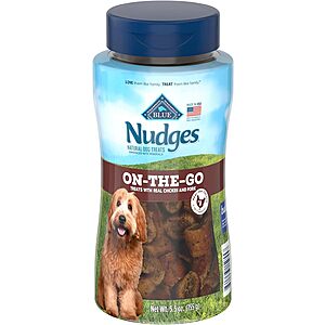 5.5-Oz Blue Buffalo Chicken Nudges On The Go Natural Dog Treats $1.77 w/S&S + Free Shipping w/ Prime or on $35+