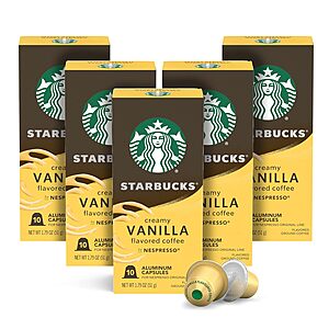Select Amazon Accounts: 50-Count Starbucks by Nespresso Original Line Capsules from $21.45 w/ Subscribe & Save