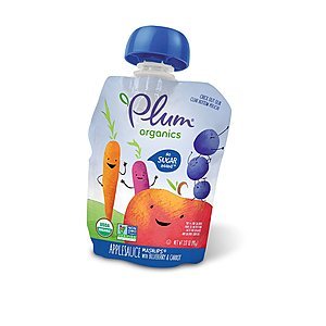 24-Ct Plum Organics Kids' Applesauce Mashups (blueberry & carrot)  $12.50 w/ S&S + Free S&H