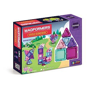 Magformers Magnetic Tile Building Kits: 40-Piece Inspire Set $36 & More + Free S/H