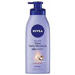 NIVEA Products: 16.9oz Shea Daily Moisture 48-Hour Body Lotion $4.20 w/ S&S + Free Shipping