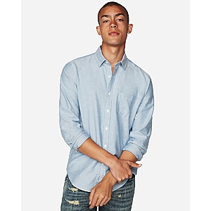 Express: Clearance Sale: Men's Classic Soft Wash Oxford Shirt $12 & More + Free S/H on $50+