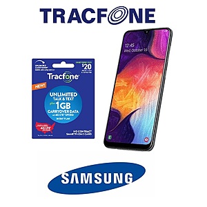 TracFone 64GB Samsung Galaxy A50 Smartphone (Locked) + 1-Month $20 1GB Prepaid Airtime - $112.50 + Free Shipping