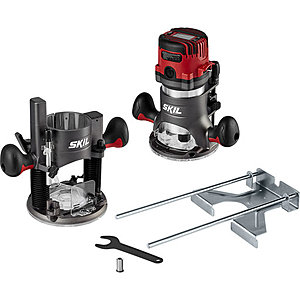 Skil 14 Amp 2.5 HP Plunge & Fixed Base Router Kit  $99.99