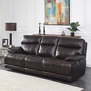 Ridgewin Leather Power Reclining Sofa | Costco - $1199.99