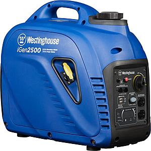Westinghouse iGen2500 2,200/2,500-Watt Super Quiet Gas Powered Inverter Generator with LED Display & Parallel Capability $399