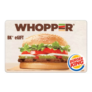 $10 Burger King eGiftCard for $5 Groupon