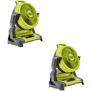 RYOBI ONE+ 18V Cordless 7-1/2 in. Bucket Top Misting Fan 2-Pack (Tools Only) Home Depot $99
