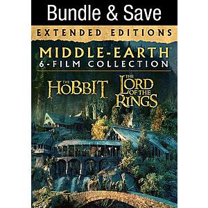 Middle Earth Extended Editions 6-Film Collection $34.99