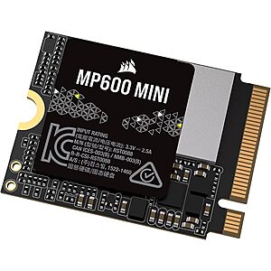 1TB Corsair MP600 Mini M.2 2230 NVMe PCIe x4 Gen4 2 Solid State Drive $70 + Free Shipping