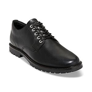 Cole Haan Men's Midland Lug Plain Toe Oxford Dress Shoes [Black] $56