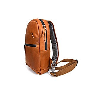 Aaron Leather Company:  12.5" Men's Sling Bag $50, 10" Toiletry Travel Kit $25, 16" Crossbody Leather Messenger Bag $60 + Free Shipping w/ Prime