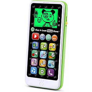 LeapFrog Chat and Count Emoji Phone (Green or Purple) $8.10