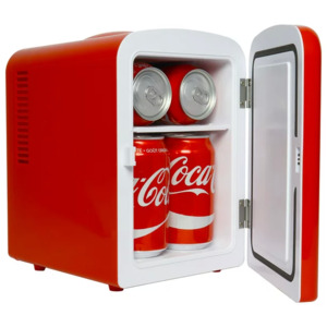 4L Coca-Cola Portable Mini Fridge Cooler w/ 12V DC and AC Capability (Red) $27.75 + Free S&H w/ Walmart+ or $35+