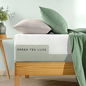 Prime Members: Zinus Green Tea Luxe Memory Foam Mattresses: 8" Twin $168, 8" Queen $182.02, 12" Twin $198.21, More + Free Shipping