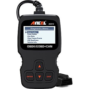 Prime Members: Ancel AD310 OBD II Diagnostic Scan Tool $12.37 + Free Shipping