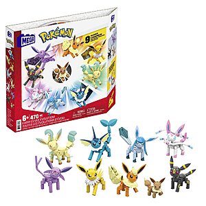 470-Piece Mega Pokemon Every Eevee Evolution Action Figure Building Toy $38.25 + Free Shipping