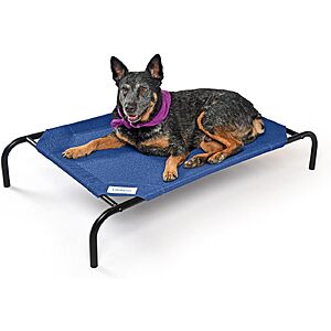Coolaroo Original Cooling Indoor/ Outdoor Medium Elevated Dog Bed (Blue) $18.90 & More