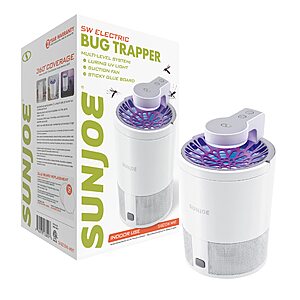 Sun Joe Non-Toxic UV Indoor Insect Fruit Fly Trap for Small Flying Insects w/10-Sticky Glue Traps $14.96 + Free Shipping w/ Prime or on $35+