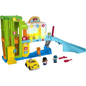 Fisher-Price Little People Kids' Light-Up Smart Stages Learning Garage Playset $23.35