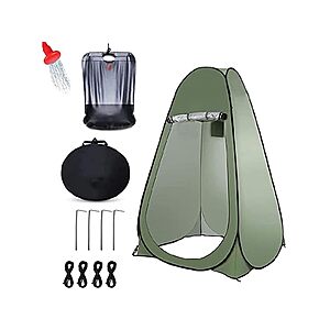 74.8" H The Outdoor Nation Pop Up Privacy Tent w/ Portable Shower Bag $20 + Free Shipping w/ Prime