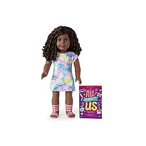 18" American Girl Truly Me Doll: #106 w/ Tie Dye T-Shirt Dress and All About Us Journal $58,  #89 w/ Cool Camo Outfit and Friends Book $75 + Free Shipping w/ Prime