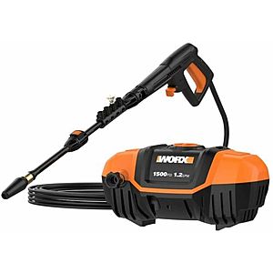 Worx 1500 Max PSI 1.1 GPM 13A Electric Pressure Washer $74.25, More + Free Shipping