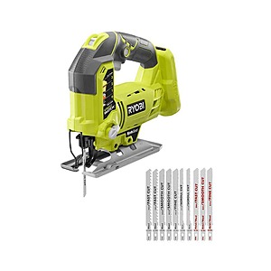 Home Depot: RYOBI ONE+ 18V Cordless Orbital Jig Saw (Tool Only) with All Purpose Jig Saw Blade Set (10-Piece) $39 Free shipping