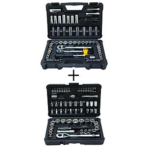 Home Depot   Up to 50% off Select Power Tools, Combo Kits:ex. Stanley 97-Piece Mechanics Tool Set with Bonus 68-Piece Mechanics Tool Set $59 & more Free Shipping 12-6-18 only