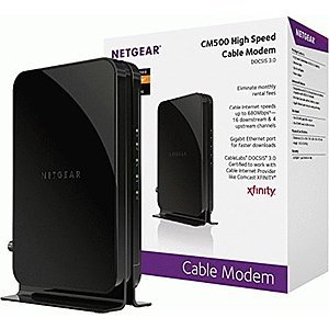 Netgear Certified Refurbished Cm500-100Nar Docsis 3.0 Cable Modem With 16X4 Max $29.99