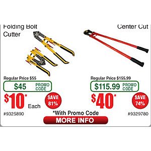 Fry's Olympia ToughBuilt TB-BC-01001A 14-Inches bolt cutter tool and 48" Monday daily promo code $10