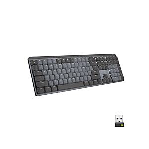 Logitech MX Mechanical  Wireless Keyboard - Tactile Quiet (brown) switches - backordered but can order w/ sale price - $118.99