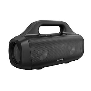 Soundcore Anker Motion Boom Outdoor Speaker with Titanium Drivers, BassUp Technology, IPX7 Waterproof, 24H Playtime, App, Built-in Handle, Portable Bluetooth Speaker - $80