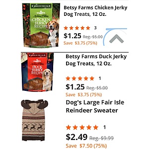 BIG LOTS : In Store And Online. Select Pet Xmas Clearance Up To 75% OFF. Treats and Clothing. Promo Codes Stacking,Free Store P/U W/Curbside P/U Available. $1.25