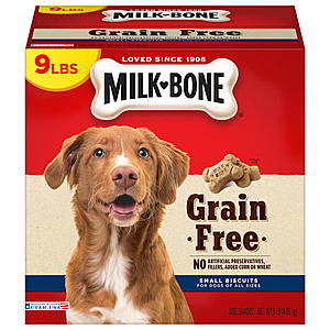 Milk-Bone Grain Free Dog Biscuits, 9 lbs. Buy 1 Get 1 Free