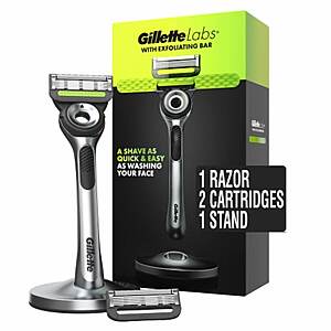 Gillette Labs with Exfoliating Bar Razors Refills $13.99 (one razor and 2 catridge )