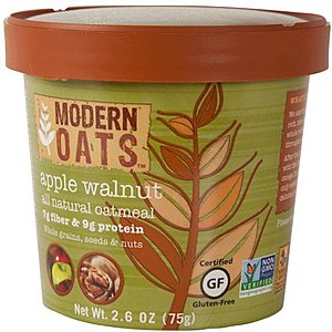 Modern Oats Apple Walnut Oatmeal, 2.6 Ounce (Pack of 12)- $10.89 at Amazon + FS with Prime (or less w/ subscribe and save)