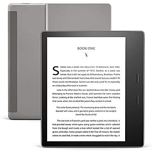 Kindle Oasis – Now with adjustable warm light – Ad-Supported 8GB: $175; 32GB: $195