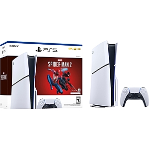 Sony PlayStation 5 Disc Console w/ Marvel's Spider-Man 2 Bundle $500 + Free Shipping