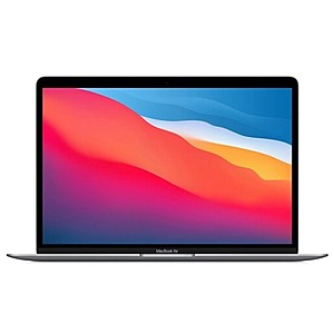 Apple Macbook Air (Refurb, Late 2020): M1 Chip, 13.3" Retina, 256GB SSD, 8GB RAM, Silver & Space Gray $649.99