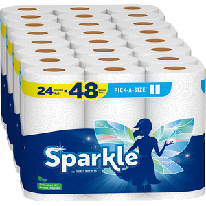 24-Count Sparkle Pick-A-Size Paper Towels Double Rolls $20.80 w/ Subscribe & Save