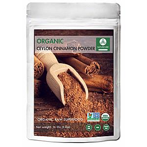 [AMAZON] Deal of the Day: Naturevibe Botanicals Premium Quality Organic Ceylon Cinnamon Powder (1lb)  $9.59  (Prime Shipping)