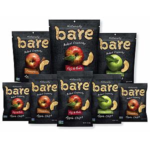 Bare Natural Apple Chips, Snack Size Variety Pack, Gluten Free + Baked, 0.53 Oz (24 Count): $12.08 or lesser w/FS