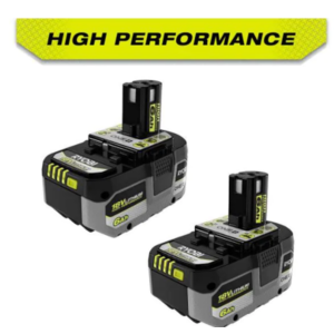 Ryobi HP 18V High Performance 6.0 Ah Batteries (2-Pack) $139