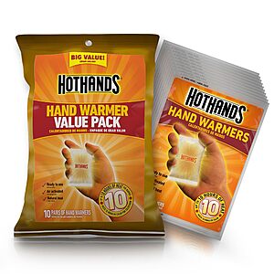 10-Pairs HeatMax HotHands Hand Warmers $5