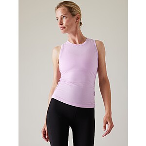 Athleta Women's With Ease Cinch Tank Top (Carnation Peach or Begonia), Girls' High Rise Chit Chat Flare Pants (Fern Green) Each $12.97 & More + Free Shipping on $50+